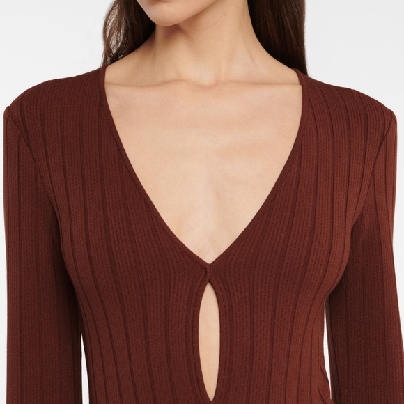 Zeynep Arcay cutout ribknit bodysuit nwt - Picture 14 of 14
